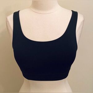Auden Black Seamless Padded Wireless Stretch Bralette Size Large